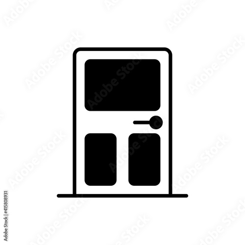 Door vector icon style illustration. EPS 10 file