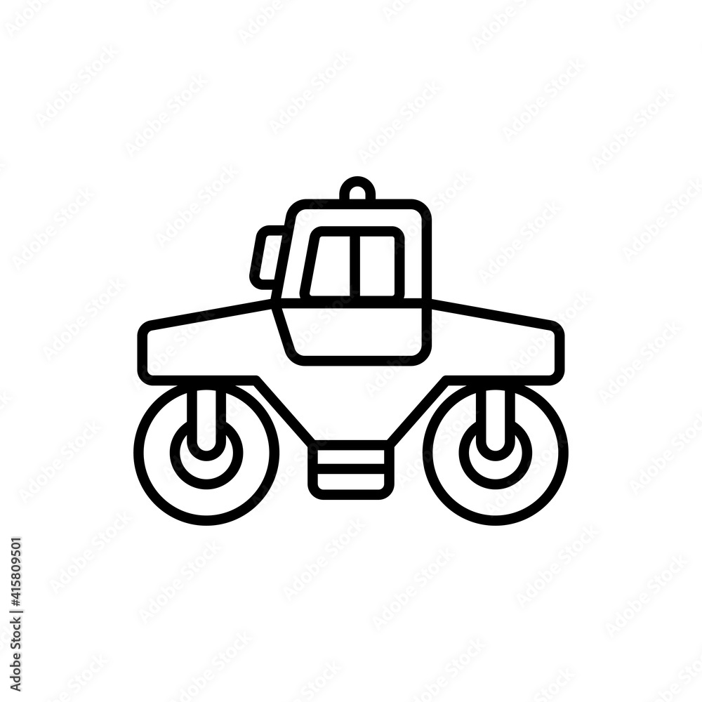 Asphalt Roller vector icon style illustration. EPS 10 file Asphalt Roller vector icon style illustration. EPS 10 file