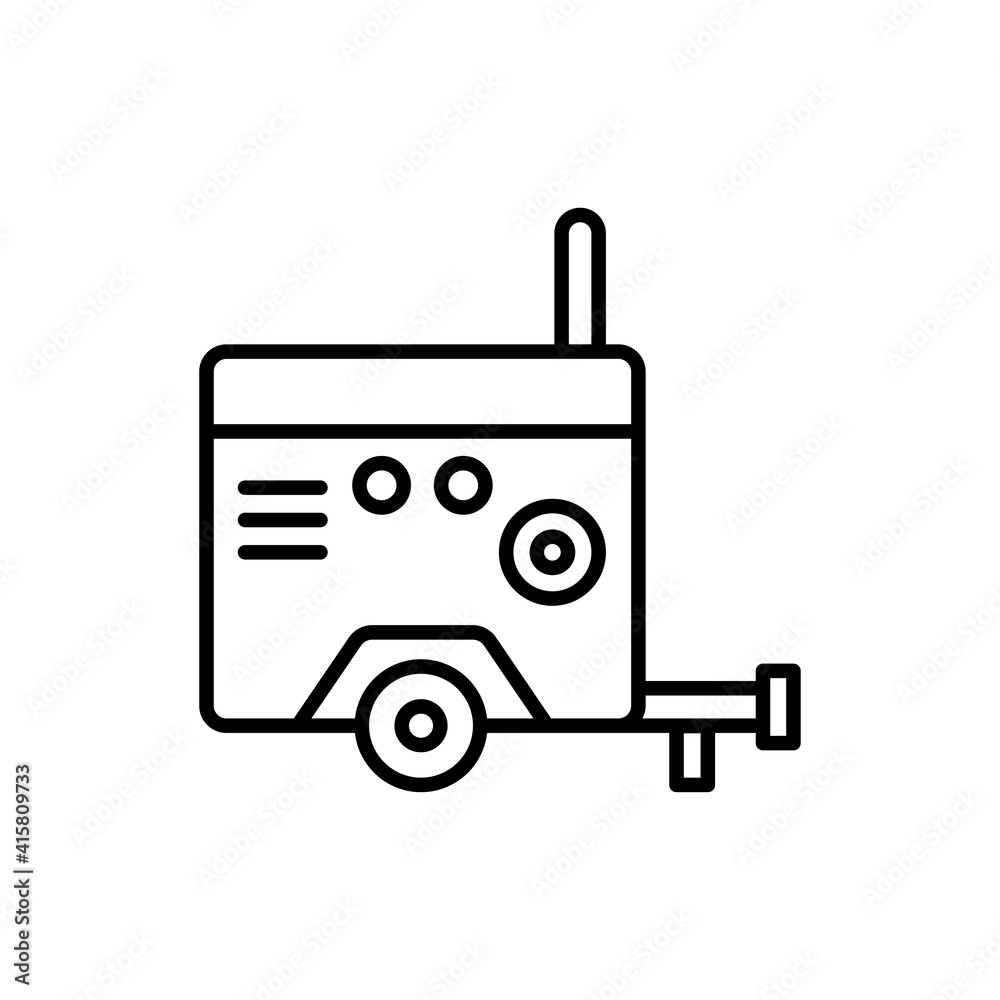 Generator vector icon style illustration. EPS 10 file