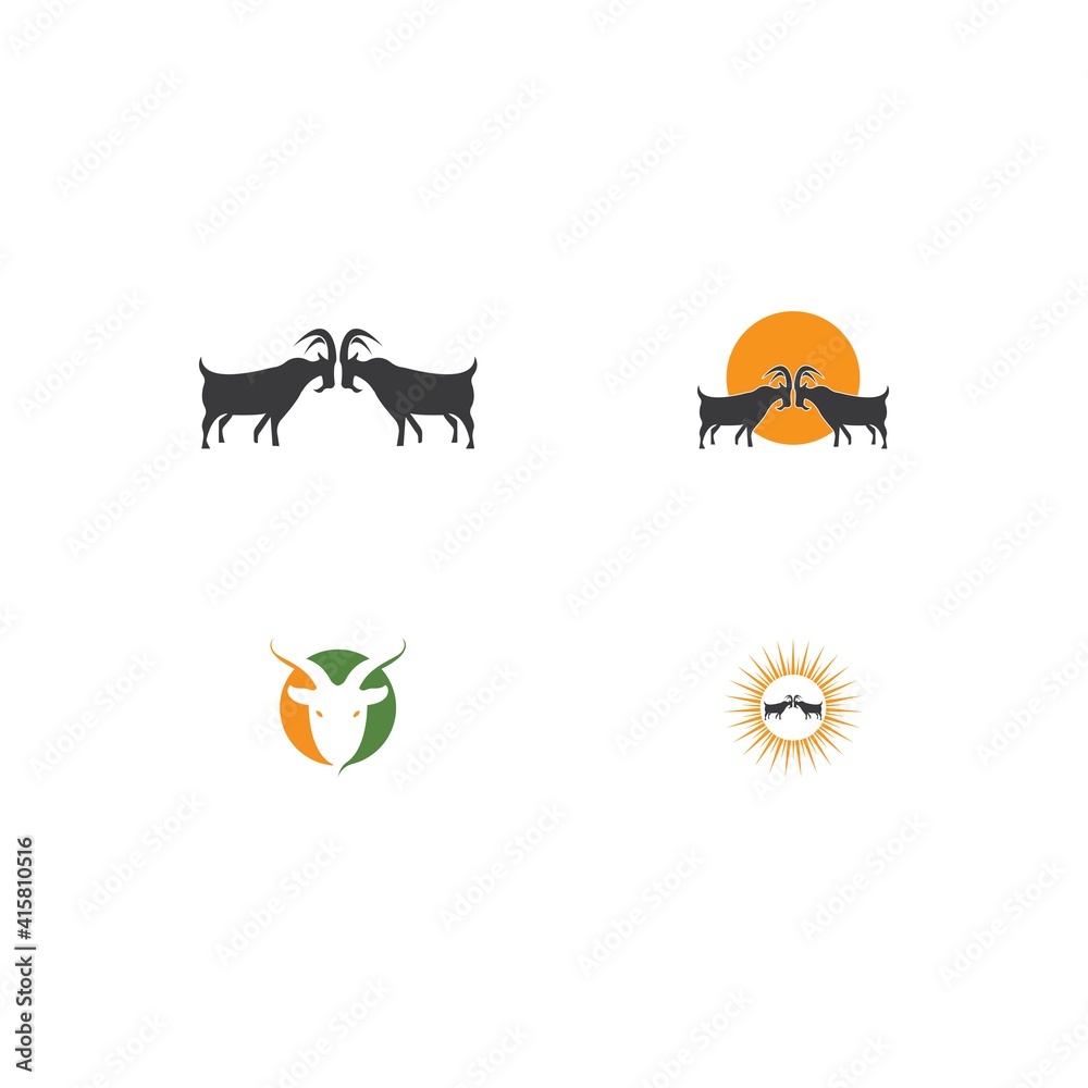 Goat Logo Template vector icon Goat Logo Template vector icon