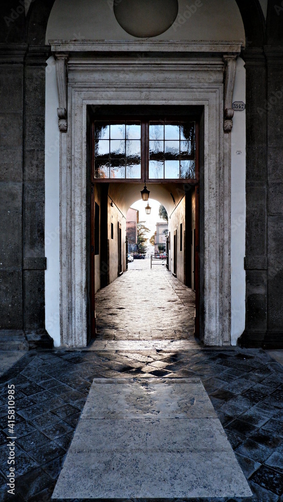 Stone Entrance And Walls