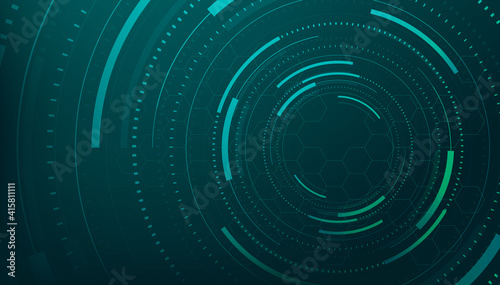 Abstract lines and dots connect background. Technology connection digital data and big data concept.