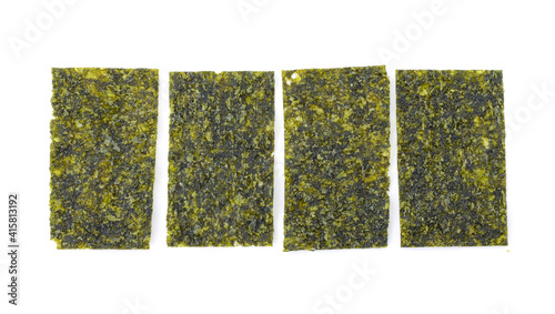 Japanese food nori dry seaweed or edible seaweed