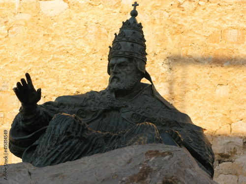Statut de l'antipape Benoit XIII, Peniscola, Espagne photo