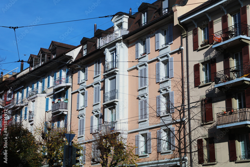 Immeubles de l'avenue de la Harpe à Lausanne
