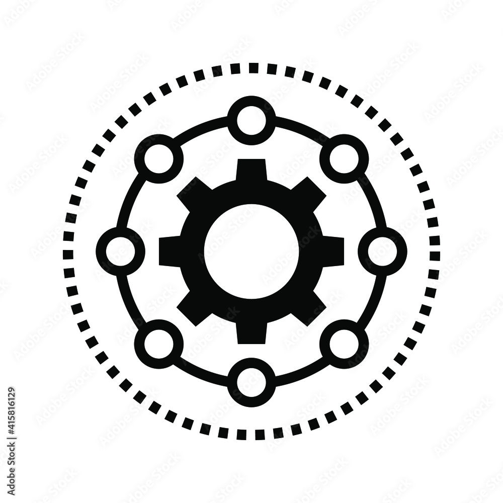 Framework icon. gear vector icon. vector illustration Framework icon. gear vector icon. vector illustration