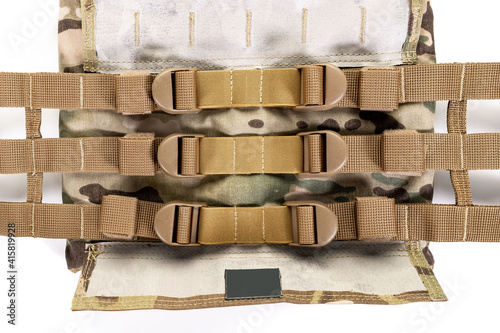 Fotografia, Obraz Bulletproof vest, Tactical body armor and bulletproof vests hidden with addition