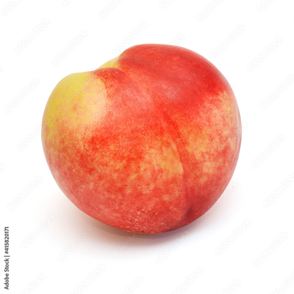 Peach fruit isolated on white background Peach fruit isolated on white background