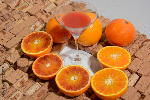 Genuine orange fruits of italy