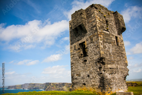 Spring landscape in Cliffs of Moher (Aillte An Mhothair), Ireland