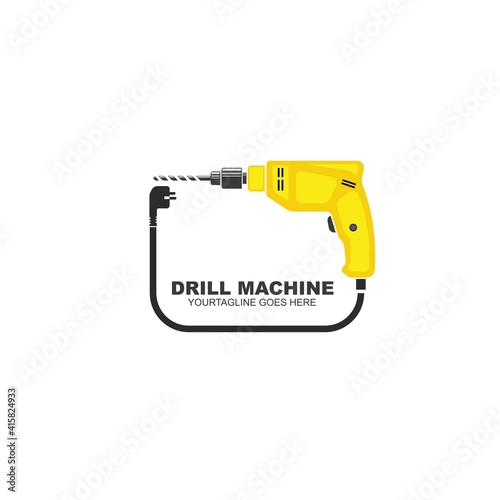 drill machine icon vector illustration design