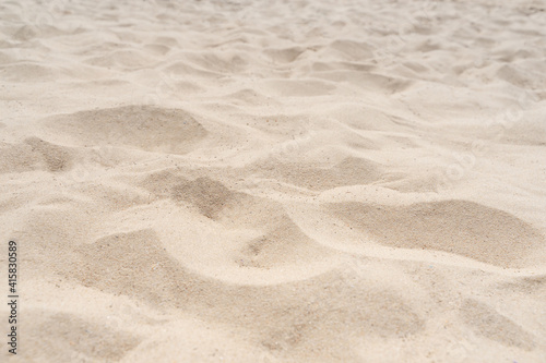 Fototapeta Naklejka Na Ścianę i Meble -  Sand on the beach for background. Brown beach sand texture as background.