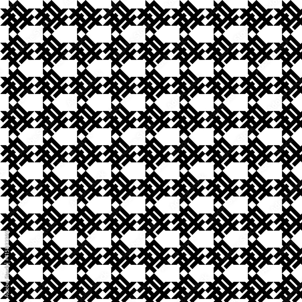 Abstraction. Geometry pattern. Black on a white background. Factory textiles. Banners.
