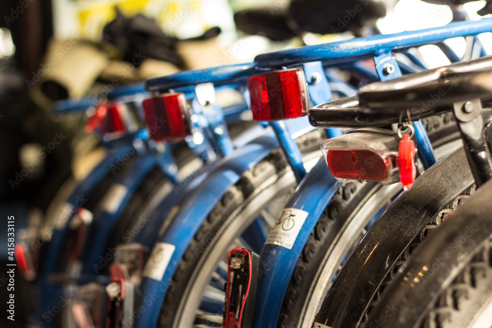 Fototapeta premium old bicycles for repair