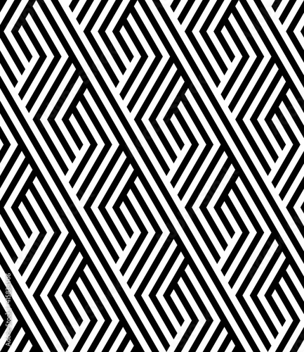 VVector geometric seamless pattern. Modern geometric background with hexagonal tiles.