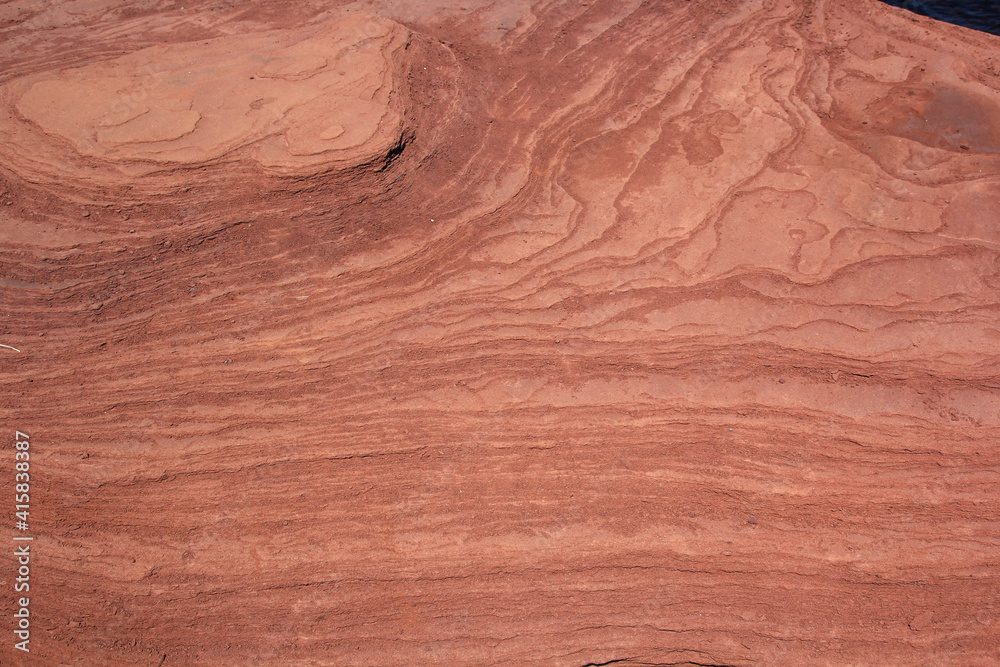 Rocky formations of various texture and color