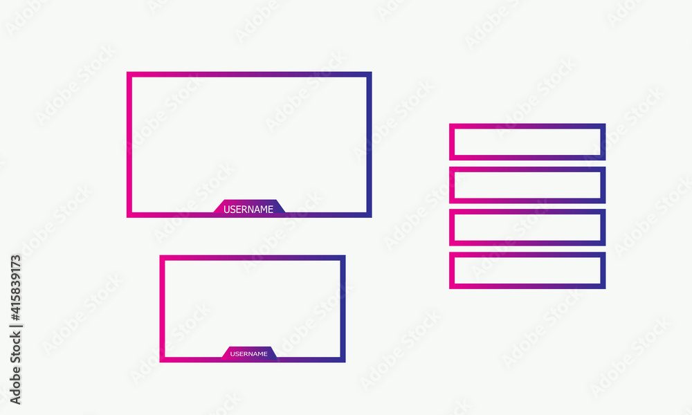 Twitch overley stream panel for commercial use Twitch overley stream panel for commercial use