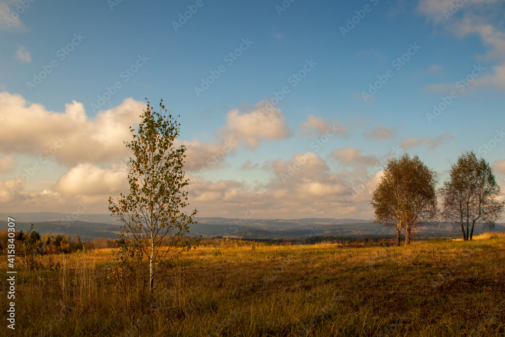 autumn landscape in the mountains