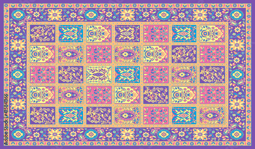 Carpet and bathmat pastel design pattern with distressed texture and effect 
