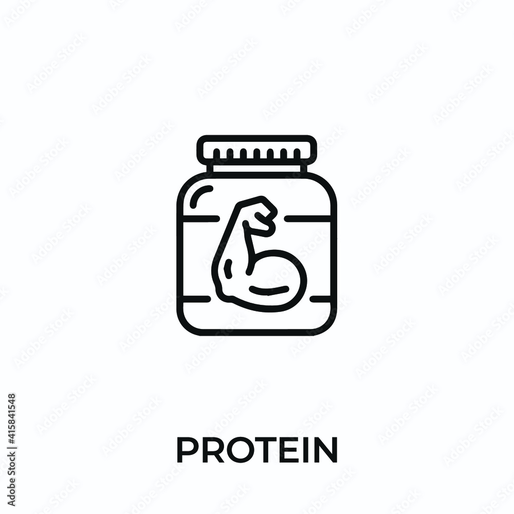 protein icon vector. supplement sign symbol for modern design. Vector illustration protein icon vector. supplement sign symbol for modern design. Vector illustration