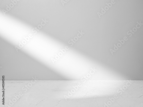 Gray background for product presentation with beam of light
