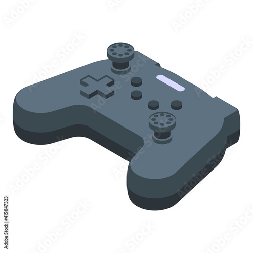 Joystick icon. Isometric of joystick vector icon for web design isolated on white background