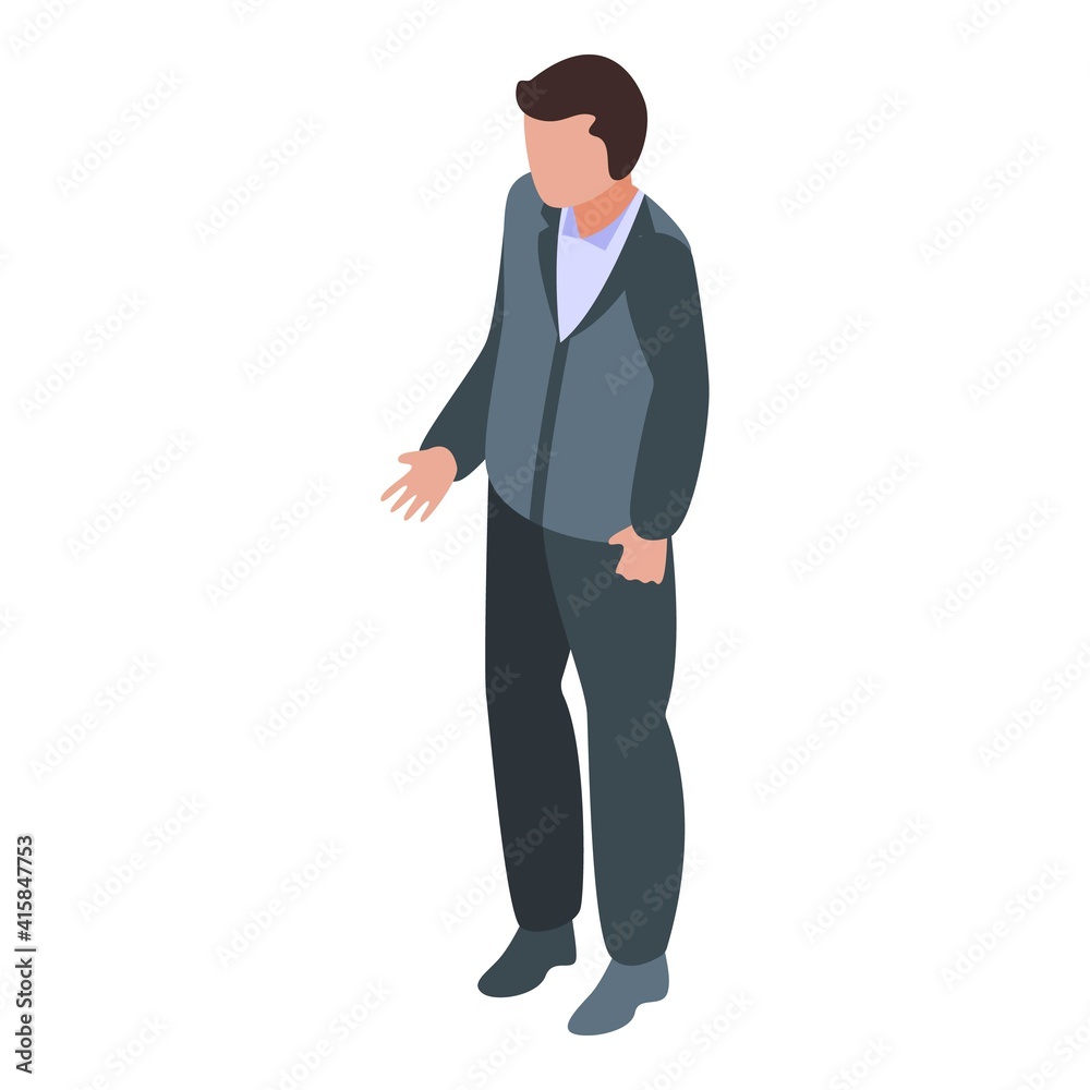 Father icon. Isometric of father vector icon for web design isolated on white background Father icon. Isometric of father vector icon for web design isolated on white background