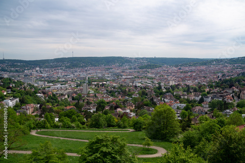 Stuttgart Panorama-Ausblick Fernsehturm