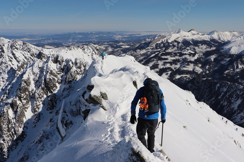 Orla Perć zimą w Tatrach