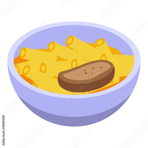 Lunch airline icon. Isometric of lunch airline vector icon for web design isolated on white background