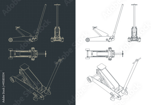 Hydraulic Car Jack Drawings