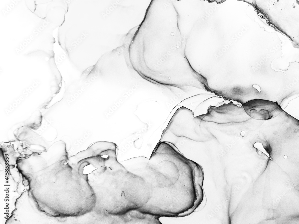 Decorative Drawing. Acrylic Monochrome Design. Decorative Drawing. Acrylic Monochrome Design.