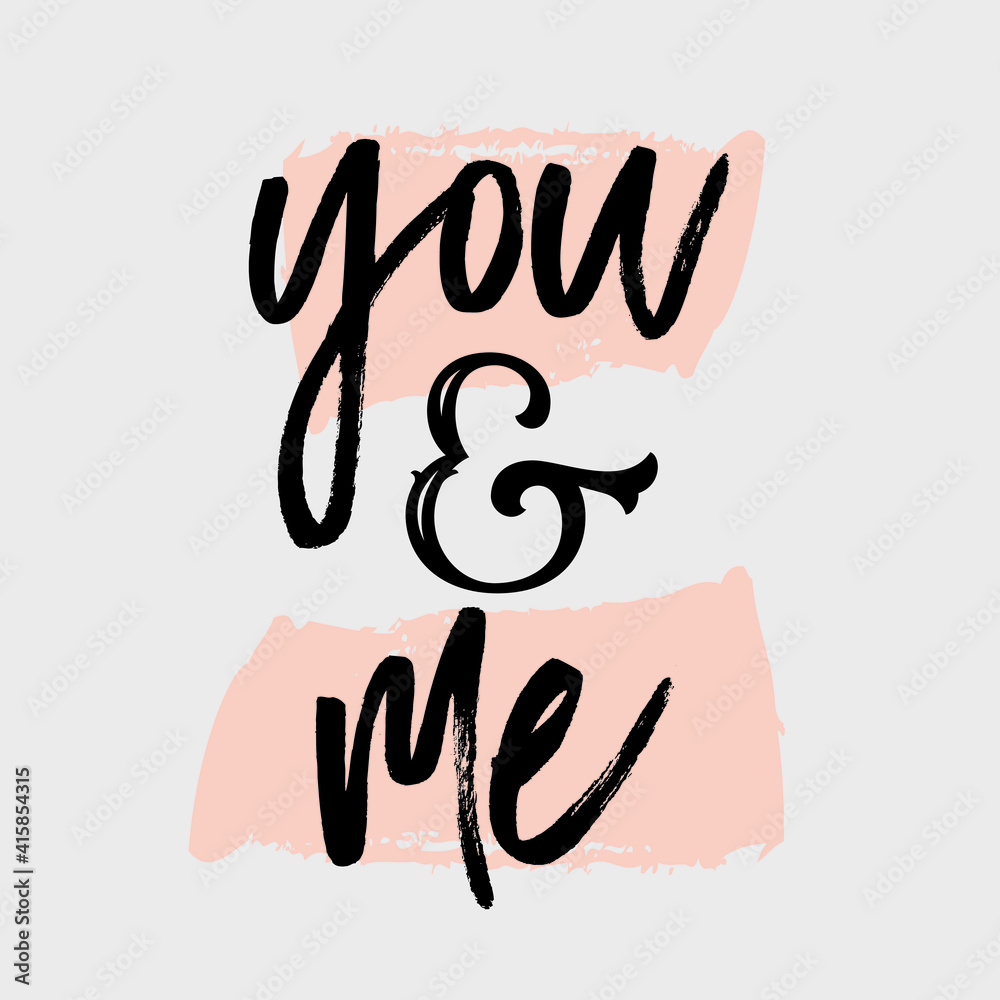 tipografia cartaz para decoração eu e você amor casal 