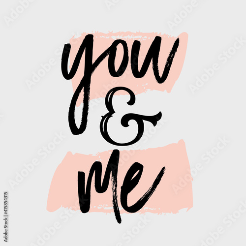 tipografia cartaz para decoração eu e você amor casal 