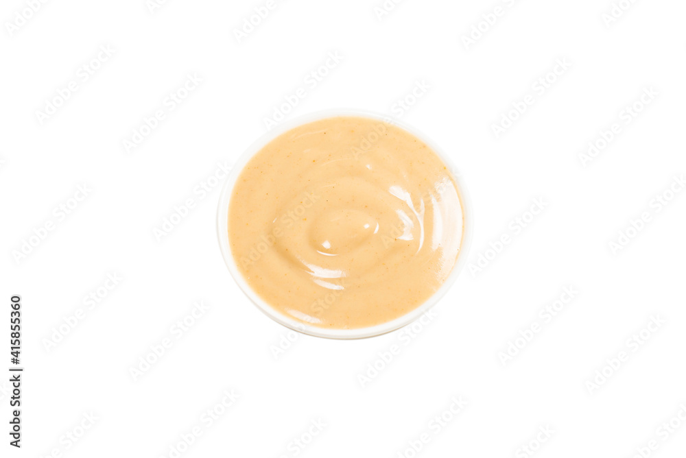 Mushroom sauce in a bowl isolated on white background. Mushroom sauce in a bowl isolated on white background.