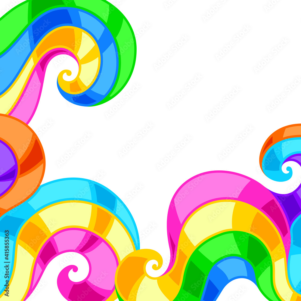 Obraz premium Background with abstract colored swirls.