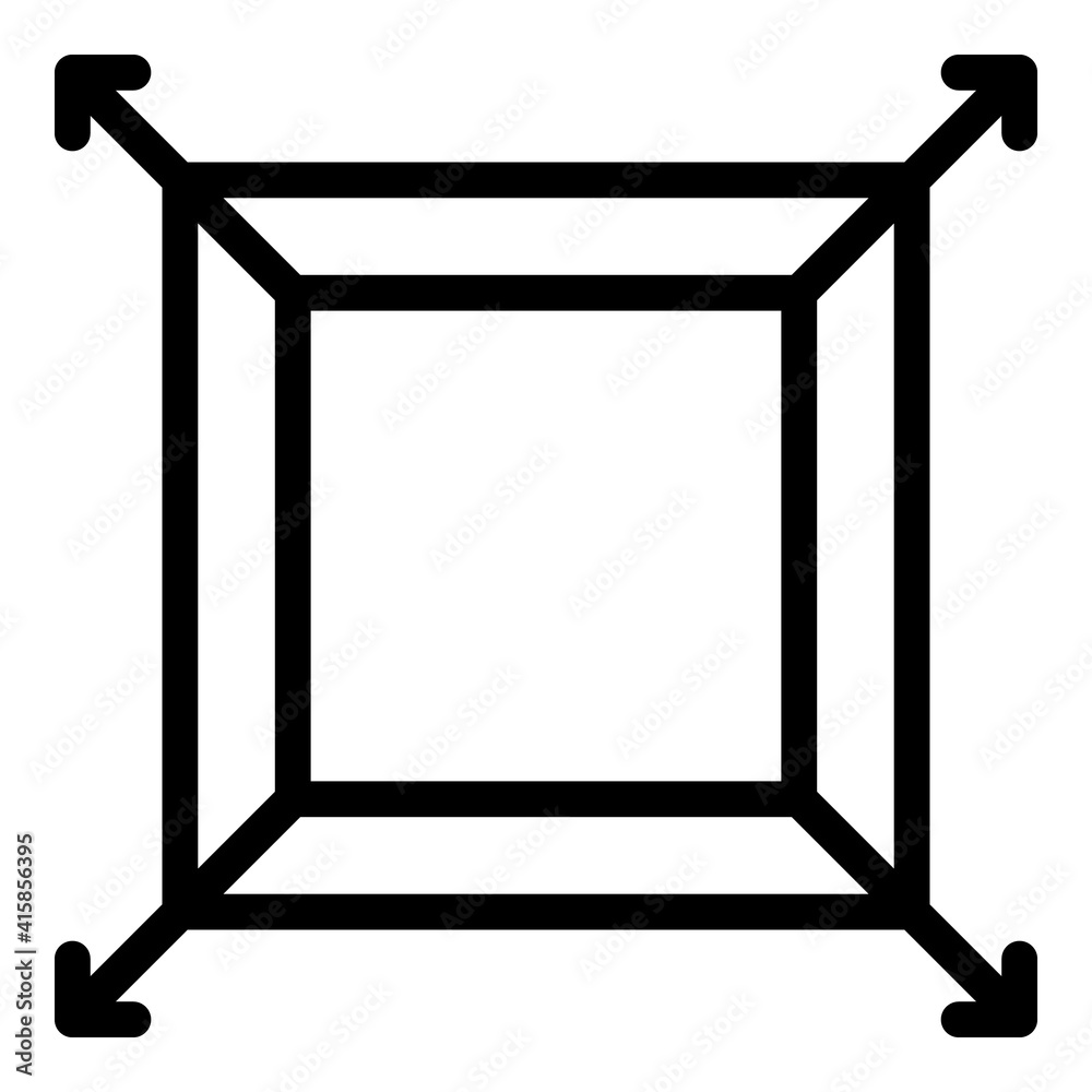Size redesign icon. Outline size redesign vector icon for web design isolated on white background Size redesign icon. Outline size redesign vector icon for web design isolated on white background