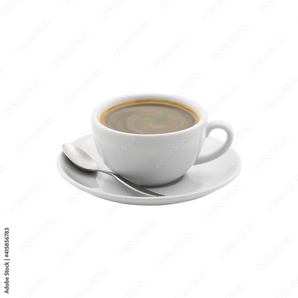 Hot caffe americano , black coffee in a white cup isolated on white background with clipping path. Hot caffe americano , black coffee in a white cup isolated on white background with clipping path.