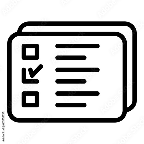 Redesign list icon. Outline redesign list vector icon for web design isolated on white background