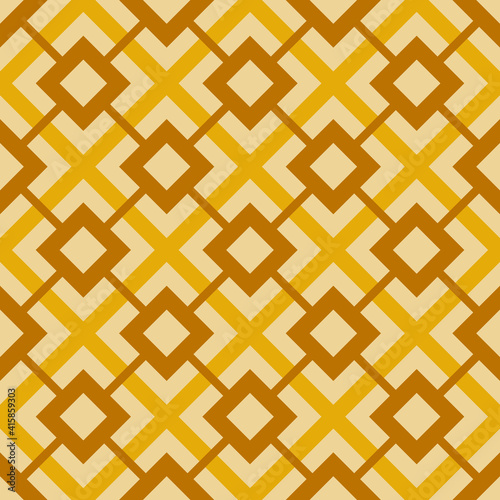 Seamless vintage geometric pattern. Abstract background of square figure. Pastel wrapping paper texture