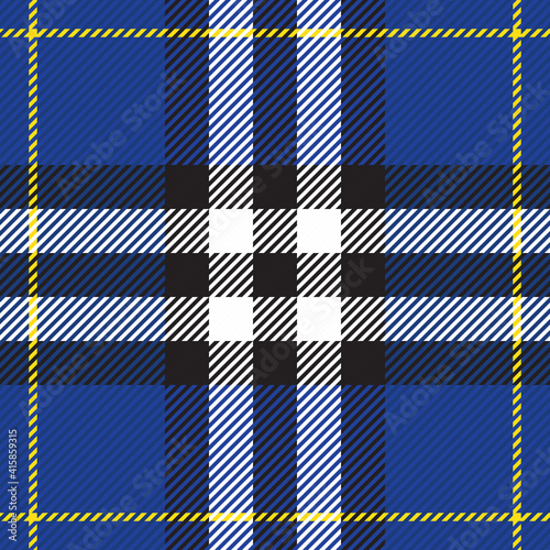 Classic tartan texture seamless pattern. Traditional Scottish checkered plaid ornament. Coloured geometric intersecting striped vector illustration. Seamless fabric texture. 