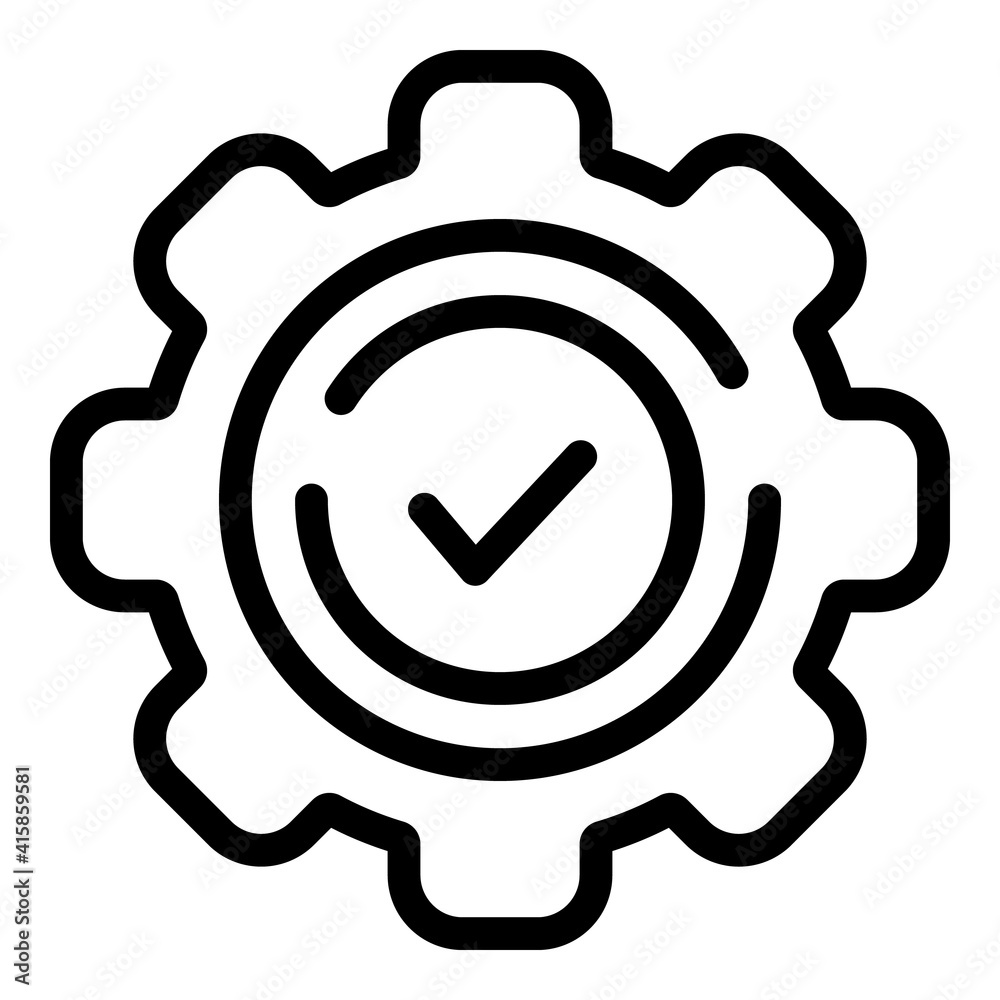 Setting changes icon. Outline setting changes vector icon for web design isolated on white background Setting changes icon. Outline setting changes vector icon for web design isolated on white background