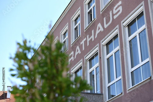 Das Rathaus von Attnang-Puchheim, Oberösterreich, Österreich, Europa - The town hall of Attnang-Puchheim, Upper Austria, Austria, Europe photo