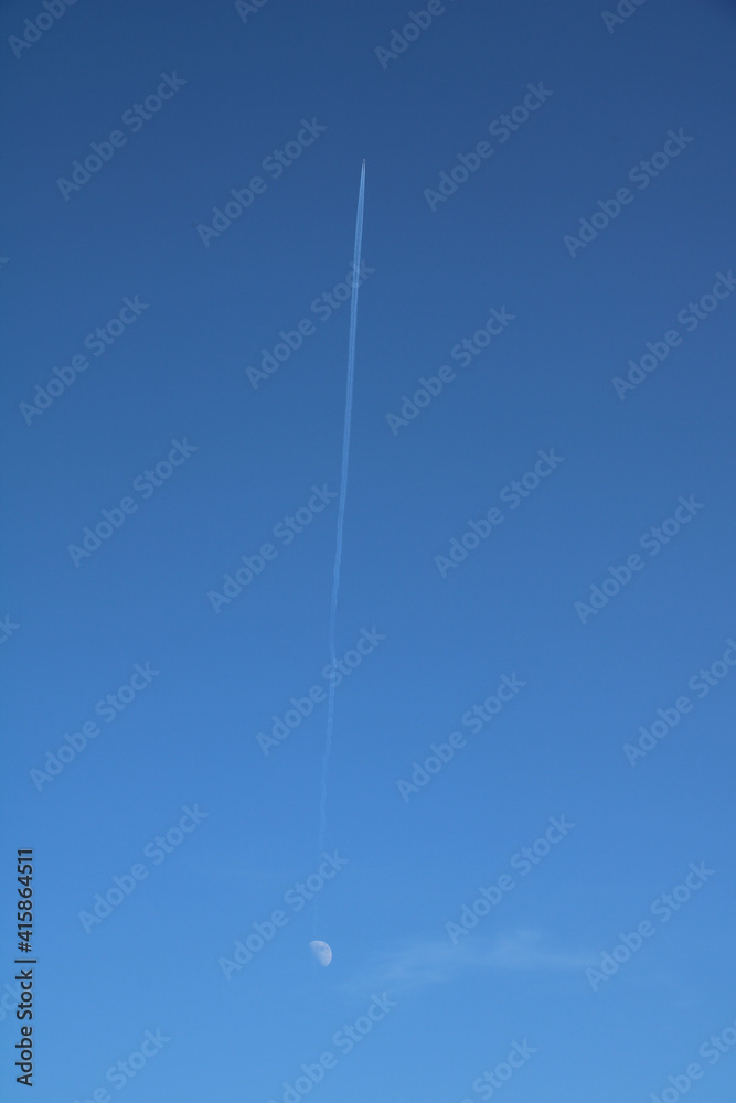 Rocket launch from the moon