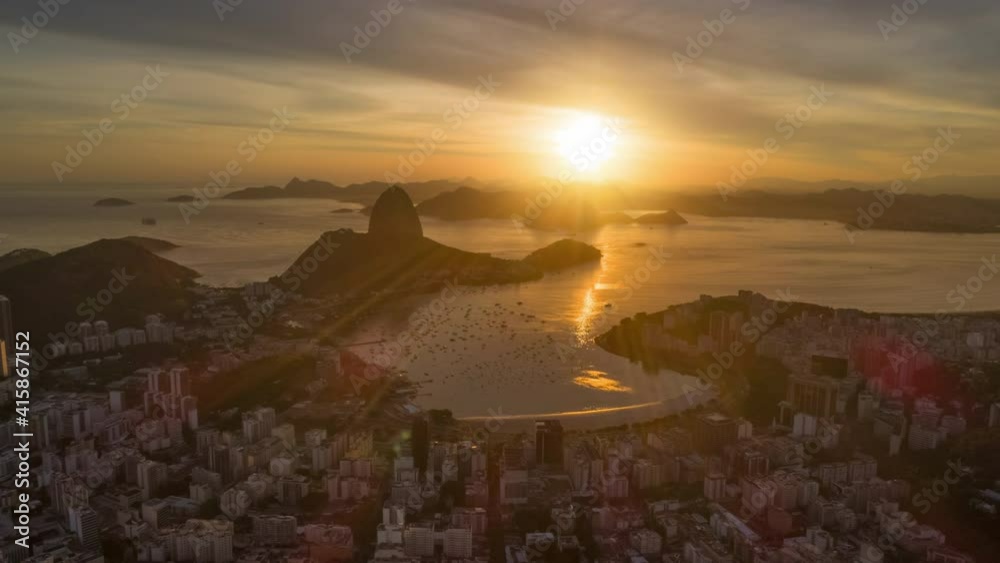 custom made wallpaper toronto digitalsunset sky flight over rio de janeiro city bay aerial panorama 4k timelapse brasil
