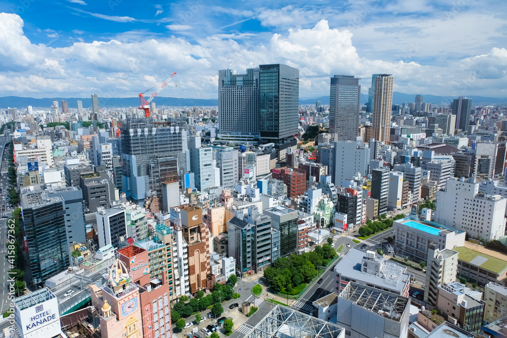 Obraz premium 大阪 難波・ミナミの街並み