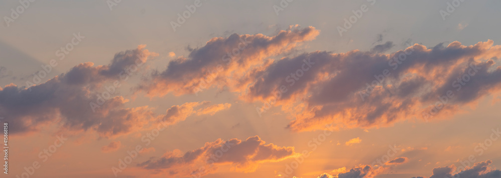 scenic sunset clouds