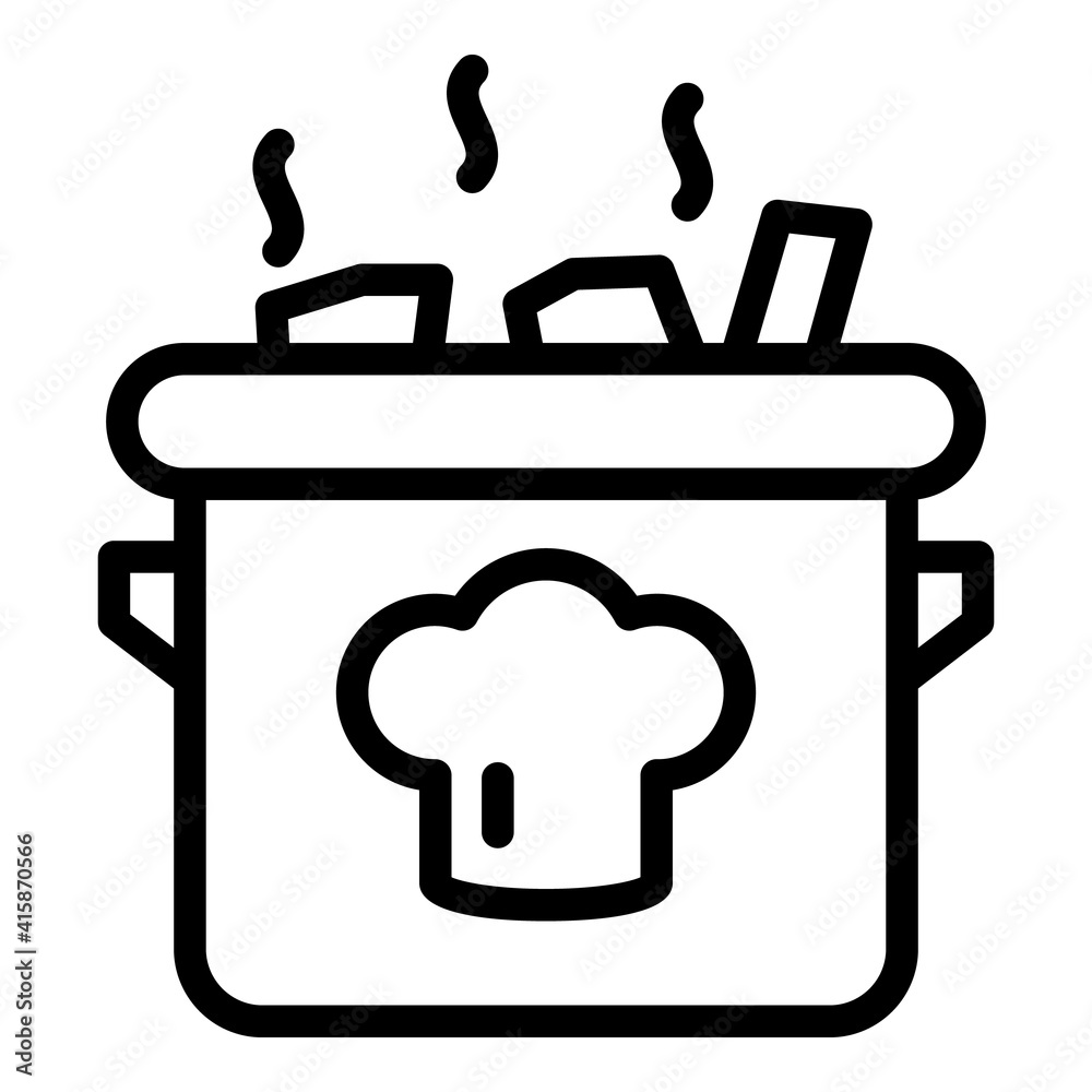 Food pan icon. Outline food pan vector icon for web design isolated on white background Food pan icon. Outline food pan vector icon for web design isolated on white background
