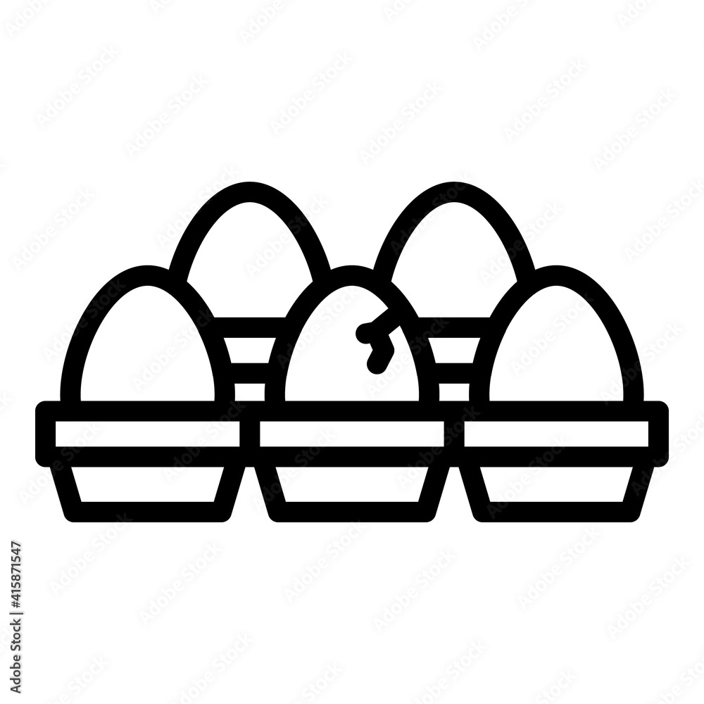 Cook eggs icon. Outline cook eggs vector icon for web design isolated on white background Cook eggs icon. Outline cook eggs vector icon for web design isolated on white background
