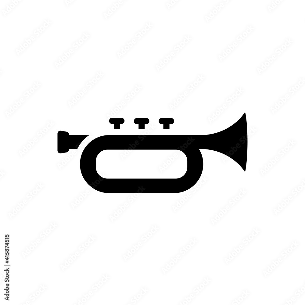 trumpet icon design vector template